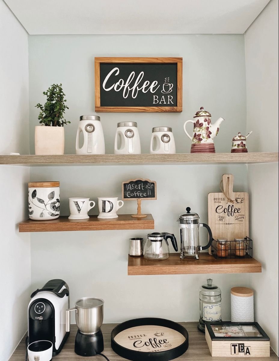 Kitchen with coffee station