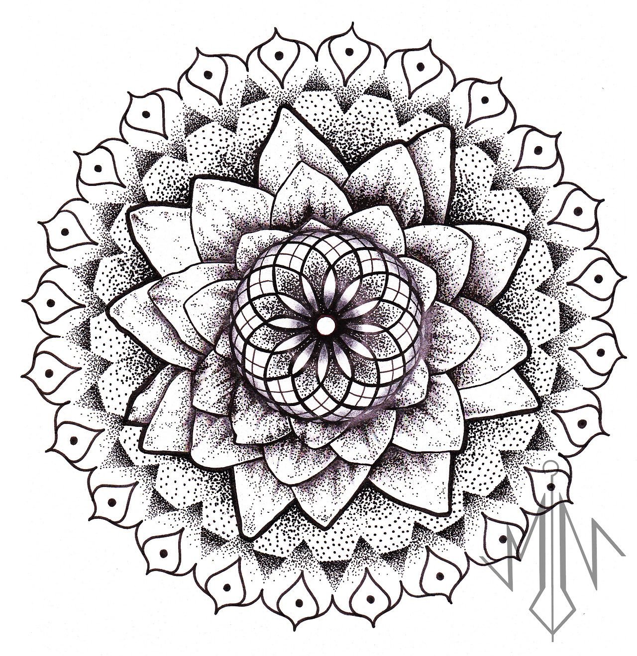 How to draw a Mandala | 75 Simple Mandala Drawing Ideas and Designs -  HERCOTTAGE | Mandala drawing, Simple mandala, Mandala art lesson