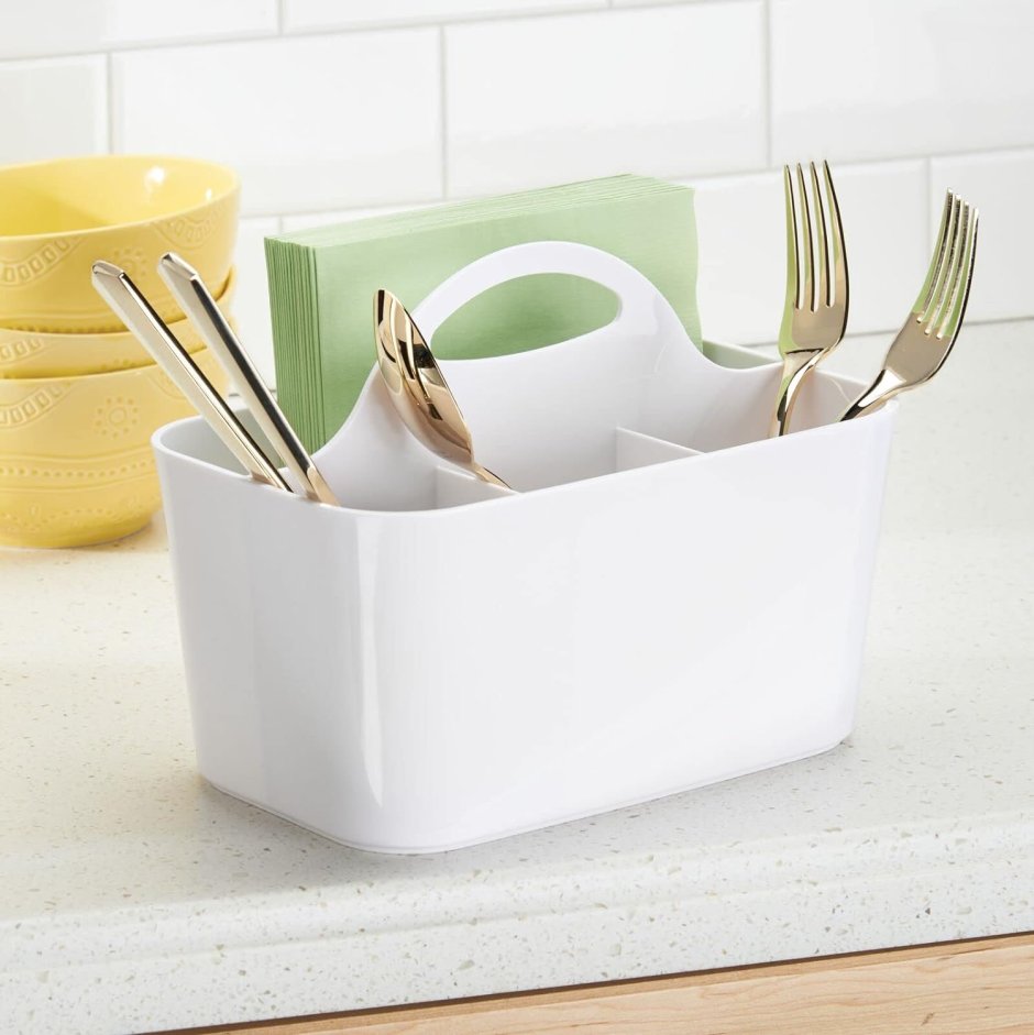 Plastic kitchen utensil holder
