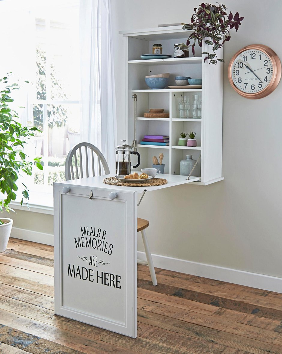 Wall mounted kitchen table