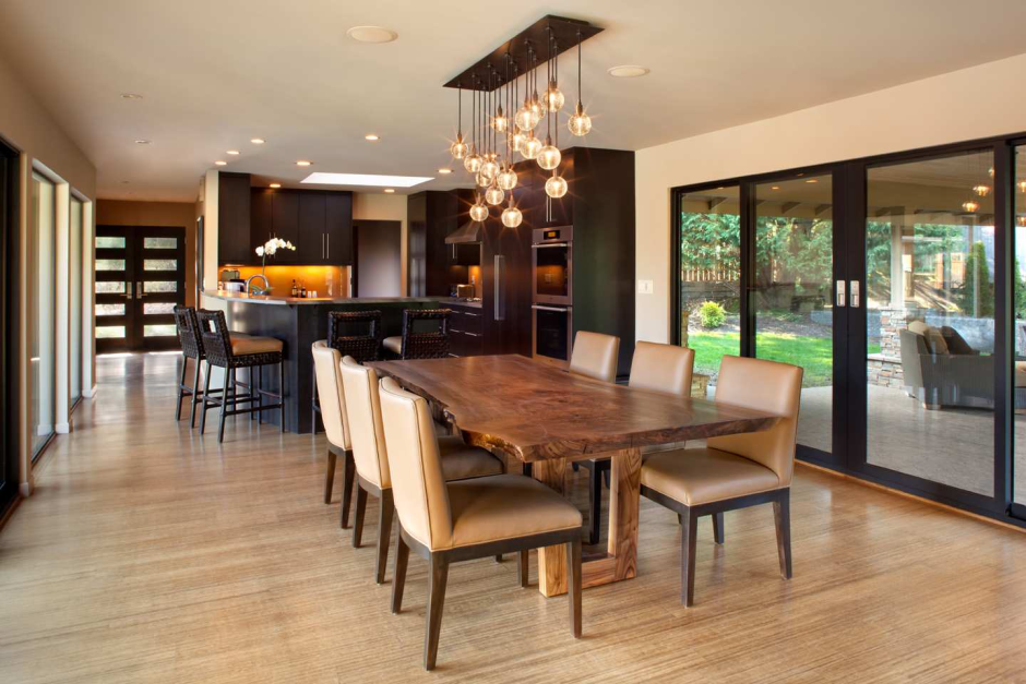 Modern kitchen dining table