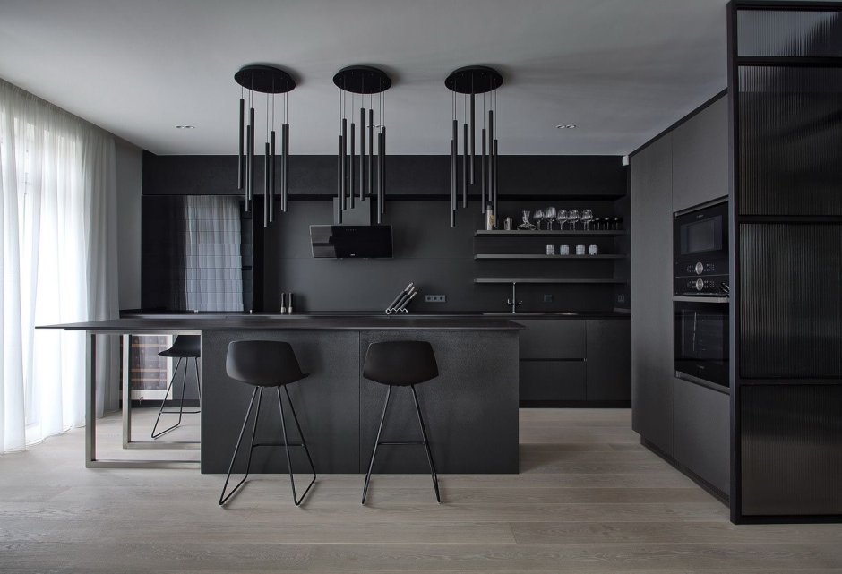 Black kitchen