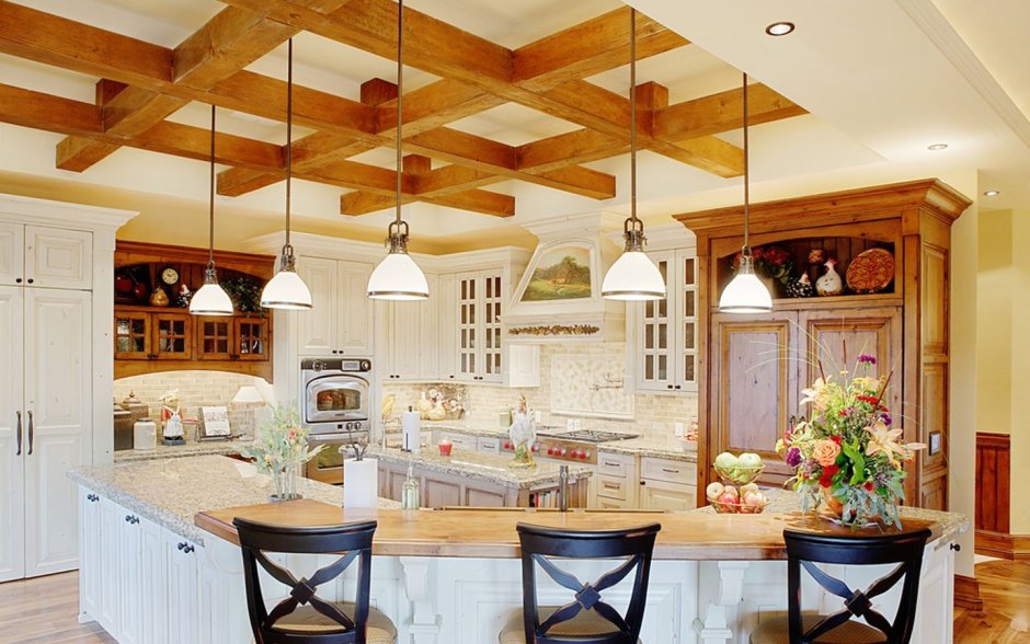 Kitchen fall ceiling