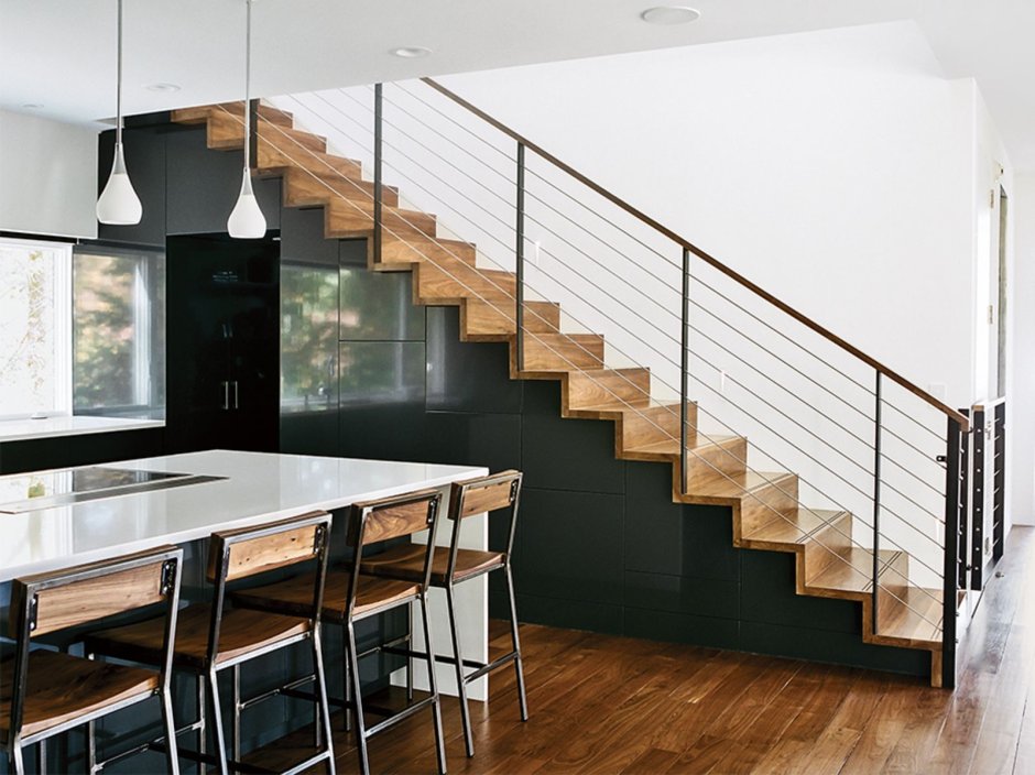 Staircase in kitchen