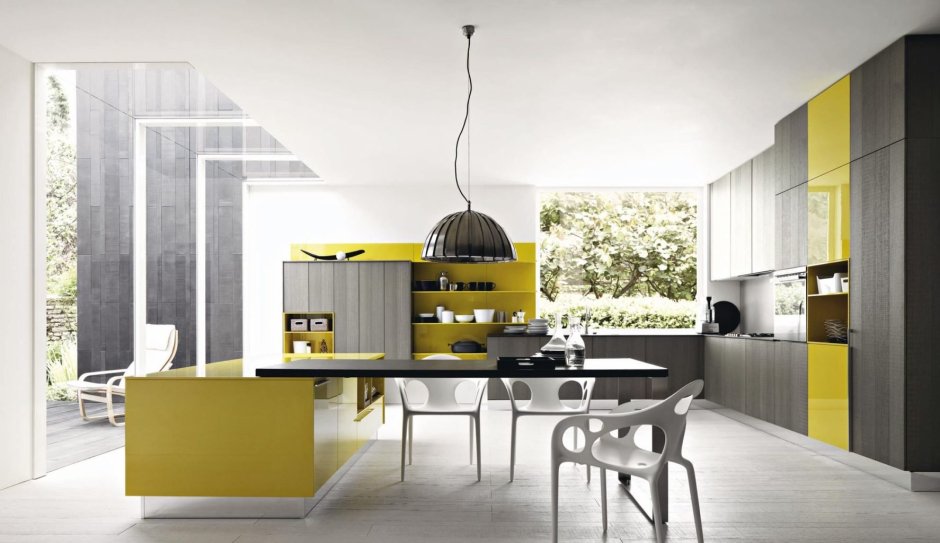 Light yellow kitchens