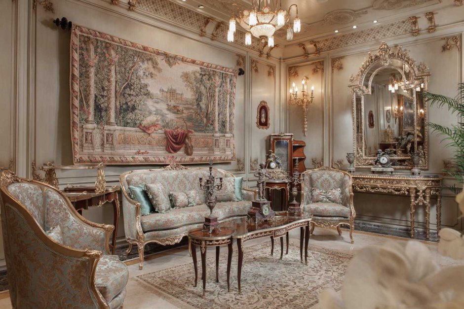 Rococo style interior design
