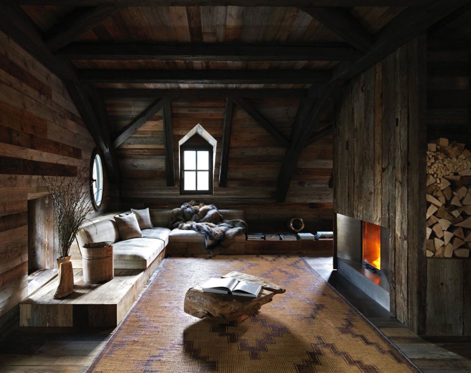 Swiss chalet interior design