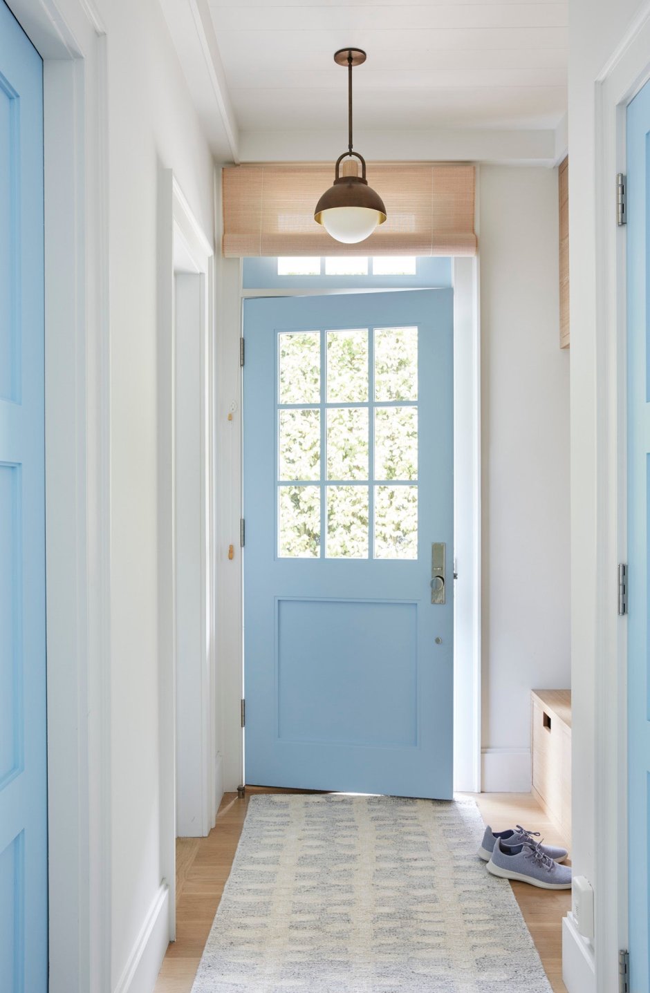 Blue house blue door