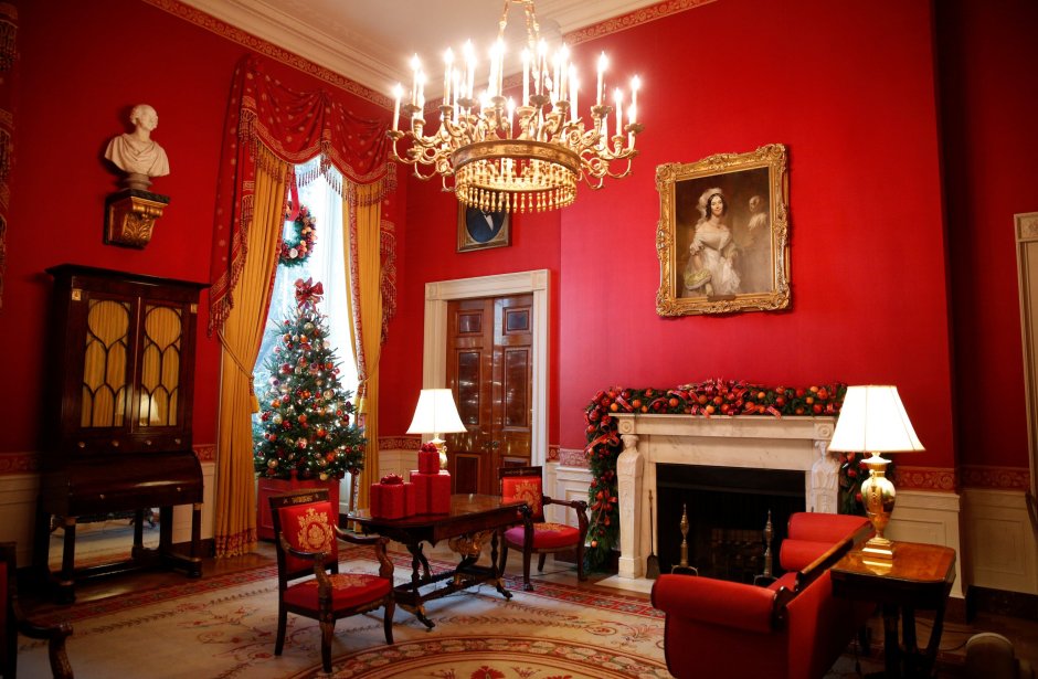 The red room in the white house