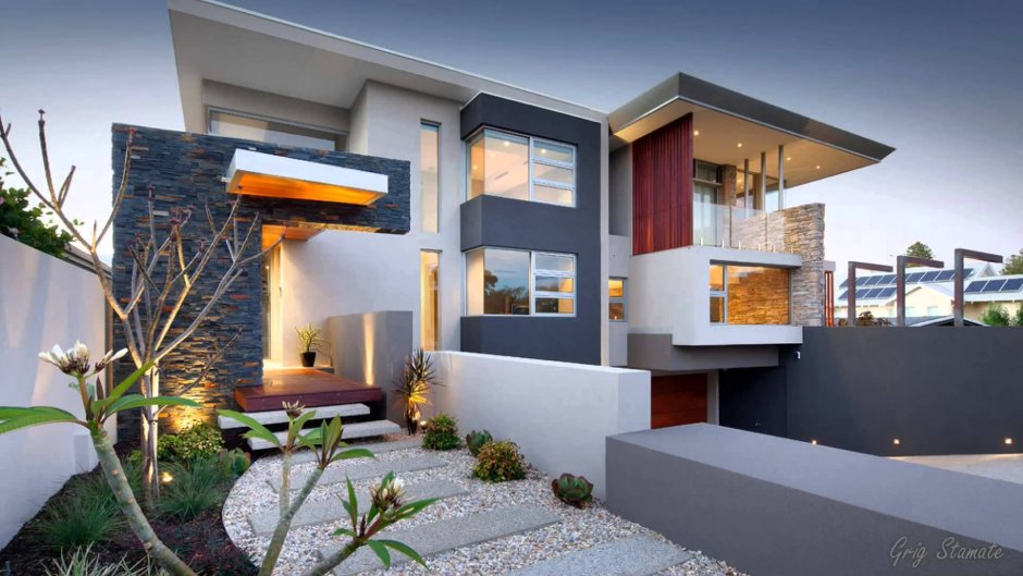 Modern house from outside