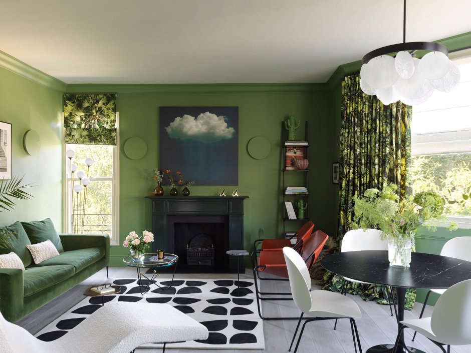 Green colour in home
