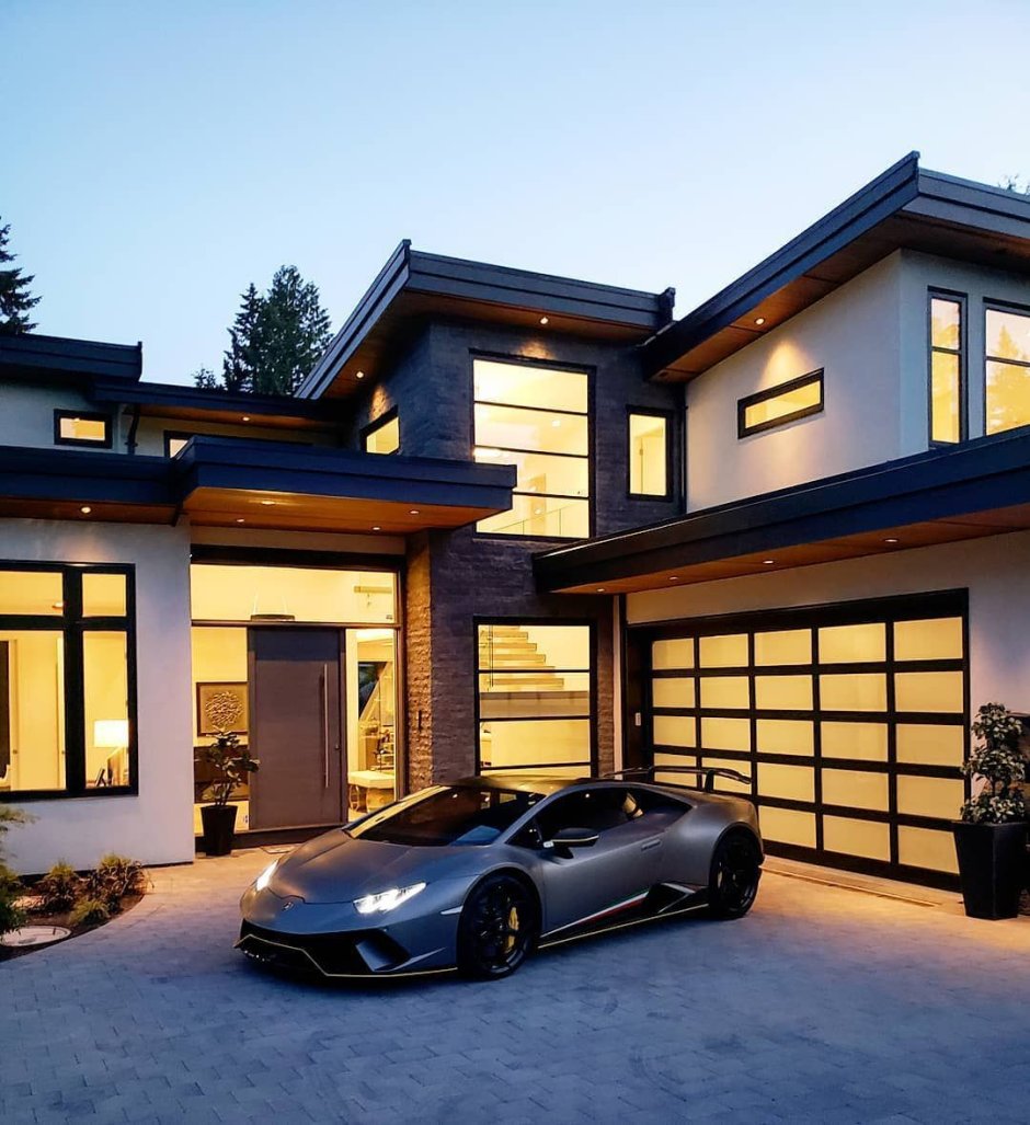 Beautiful houses and cars