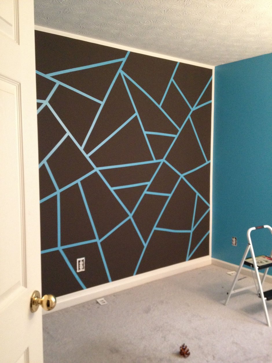 Wall design by colour