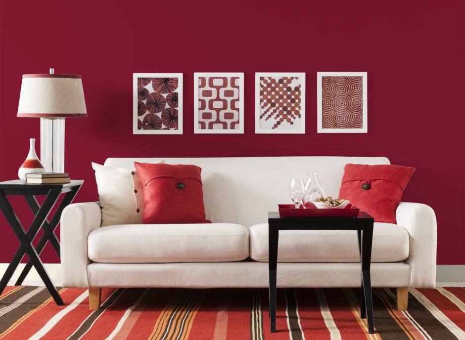 Red livingroom