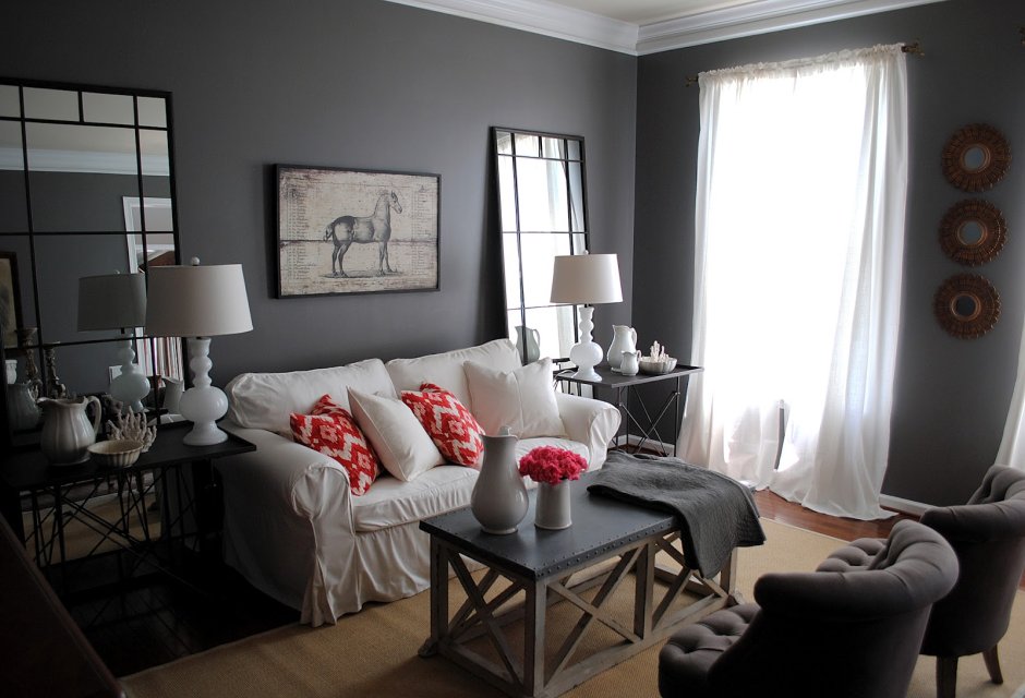 Rooms with grey walls