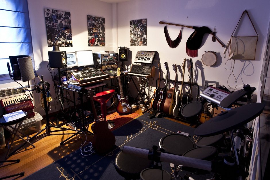 Music room set up
