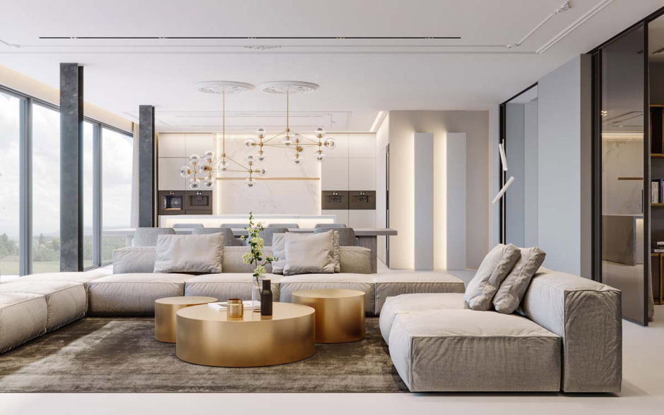 Beautiful apartment living rooms