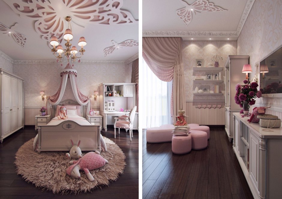 Luxury girls room