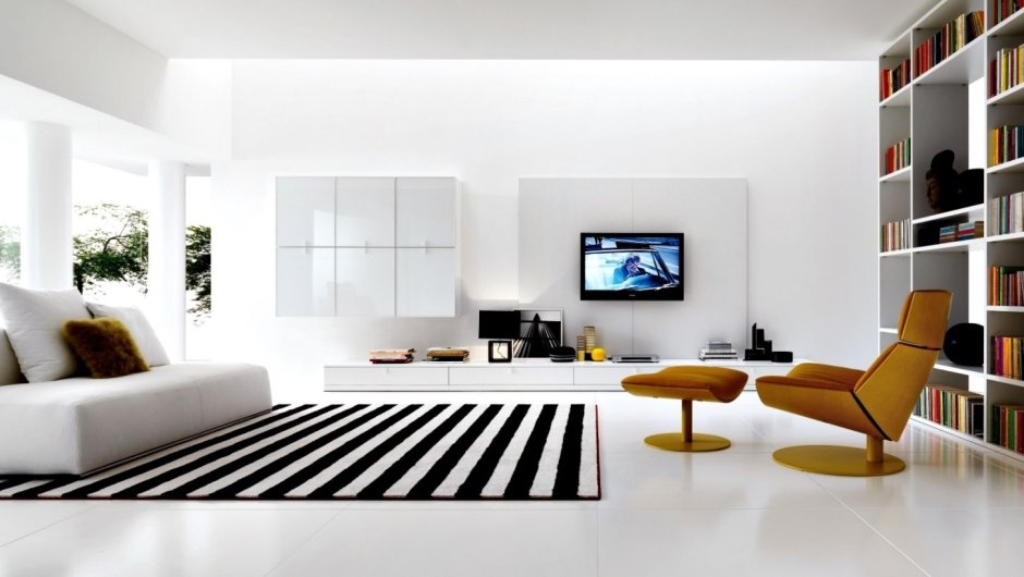 Examples of modern living rooms