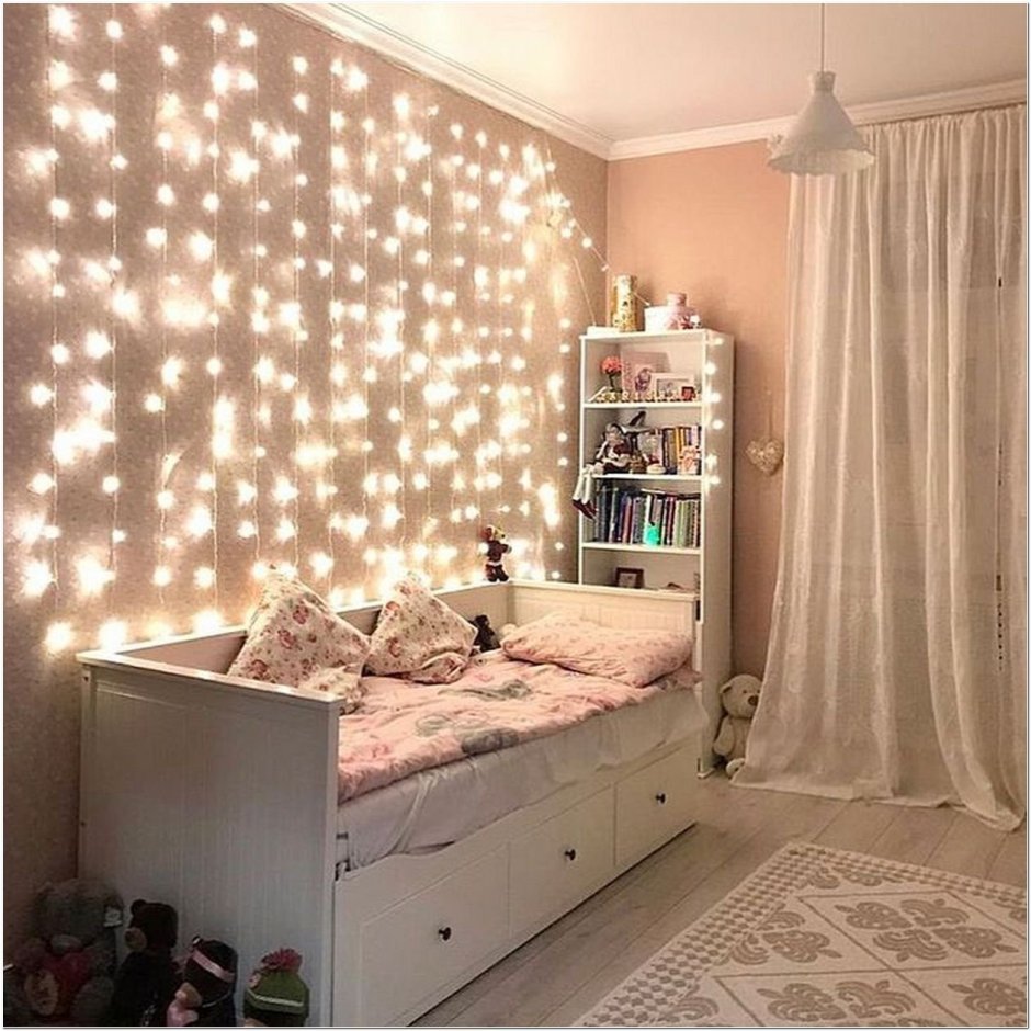 Rooms for girls with led lights