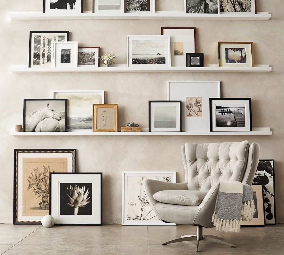 Side shelves for living room