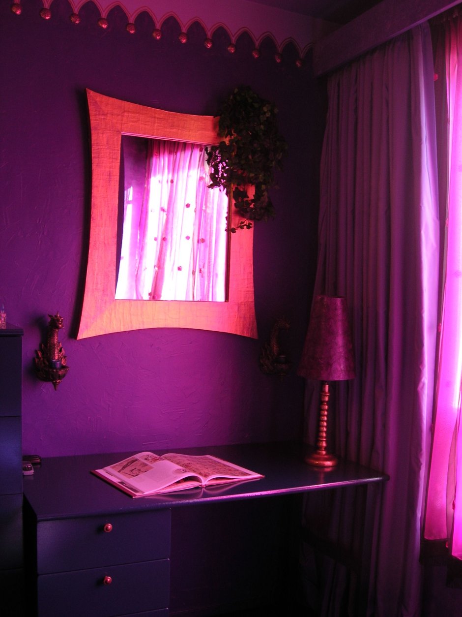 Purple dark room