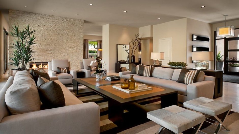 Arrangement of living room