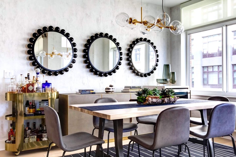 Mirror dining room table