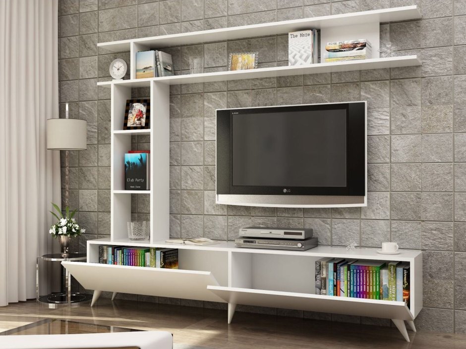 Living room built in wall units
